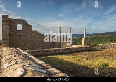 Villa Rustica Weilberg, Römergut, Bad Dürkheim-Ungstein, Rheinland-Pfalz, Deutschland Stockfoto