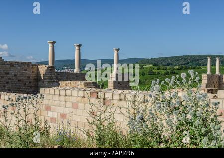 Villa Rustica Weilberg, Römergut, Bad Dürkheim-Ungstein, Rheinland-Pfalz, Deutschland Stockfoto