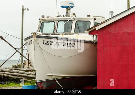 .Let It Ride Boot In Nova Scotia Stockfoto