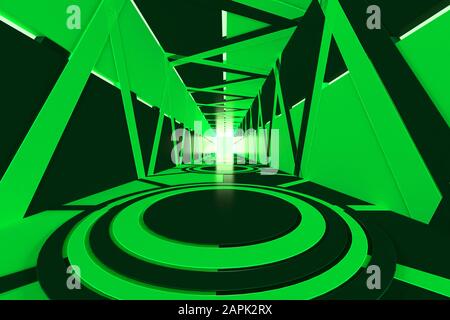 3D-Darstellung von Hintergründen abstrakt. 3D-Darstellung einfacher Geometrischer Darstellung Stockfoto