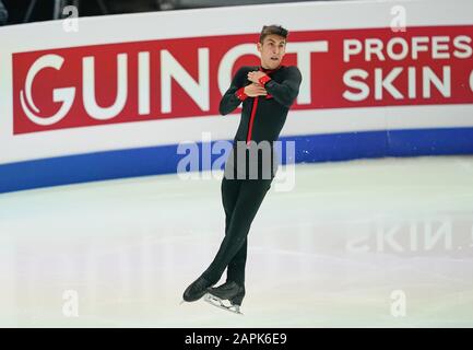Steiermarkhalle, Graz, Österreich. Januar 2020. Gabriele Frangipani aus Italien bei Den Herren Freies Skating bei ISU European Figure Skating Championats in der Steiermarkhalle, in Graz, Österreich. Kredit: CSM/Alamy Live News Stockfoto