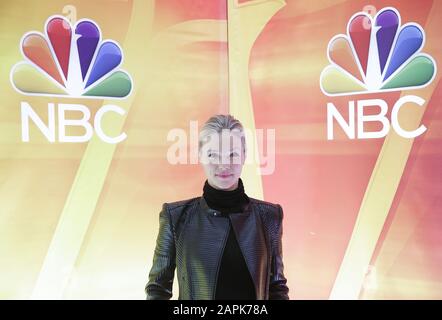 Tracy Spiridakos aus "Chicago P.O.C." kommt am Donnerstag, 23. Januar 2020, in New York City, auf dem roten Teppich im NBC Midseason New York Press Junket im Four Seasons Hotel New York an. Foto von John Angelillo/UPI Stockfoto
