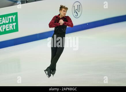 Steiermarkhalle, Graz, Österreich. Januar 2020. Matteo Rizzo aus Italien bei Den Herren Freies Skating bei ISU European Figure Skating Championats in der Steiermarkhalle, in Graz, Österreich. Kredit: CSM/Alamy Live News Stockfoto