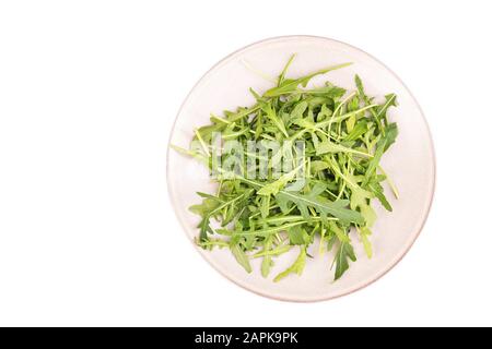 Frische argugula Blätter, gesunder Salat Stockfoto