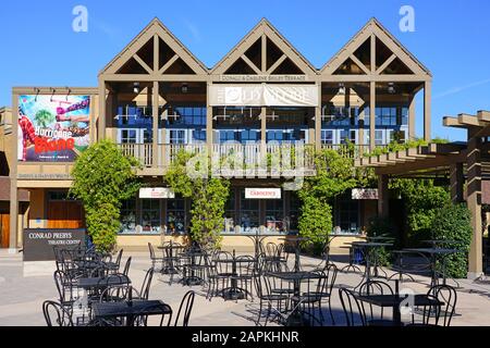 San DIEGO, CA -5. JANUAR 2020 - Blick auf das Old Globe Theatre im Balboa Park, San Diego, Kalifornien, Vereinigte Staaten. Stockfoto