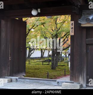 Kyoto, Japan. Nov. 2018. Der Daitoko-JI-Tempel in Kyoto, Japan, Donnerstag, 22. November 2018, stammt aus dem Jahr 1326. Credit: Mark Hertzberg/ZUMA Wire/Alamy Live News Stockfoto