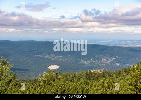 Landschaft der Isergebirge in Szklarska Poreba, Polen Stockfoto