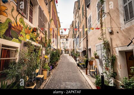 Frace, Cote d'Azur, Marseille, Lanes in Le Panier Stockfoto