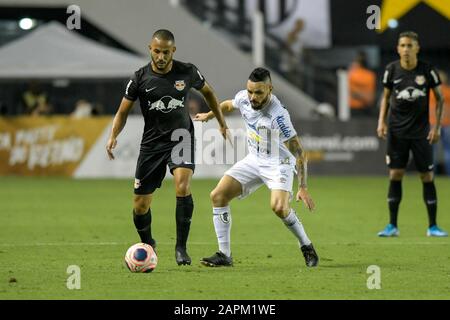 Santos, Brasilien. Januar 2020. Pará do Santos während des Spiels zwischen Santos x Red Bull Bragantino in Vila Belmiro in Santos. Das Spiel gilt für die 1. Runde der Paulista 2020-Meisterschaft. Kredit: Richard Callis/FotoArena/Alamy Live News Stockfoto