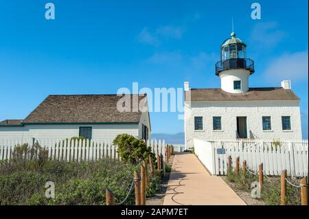 Old Point Loma Leuchtturm im Cabrillo National Monument in der Nähe von San Diego, Kalifornien, USA Stockfoto