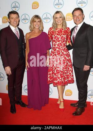 London, Großbritannien. Januar 2020. Ben Shephard, Charlotte Hawkins, Kate Garraway und Richard Arnold nehmen an den Good Morning Britain 1 Million Miles Awards im Studio Works, Television Center in London, teilzunehmen. Credit: Sopa Images Limited/Alamy Live News Stockfoto