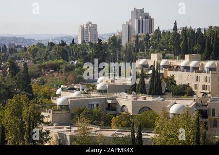 David's Village (Kfar David) luxuriöse Wohngemeinde im Stadtviertel Mamilla, Jerusalem Stockfoto