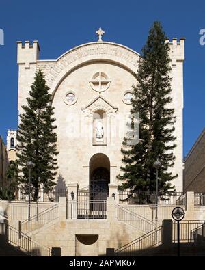 Kapelle des Heiligen Vincent de Paul im Stadtviertel Mamilla in Jerusalem, Israel Stockfoto