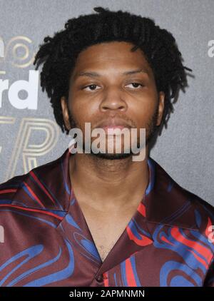 Los Angeles, Kalifornien, USA. Januar 2020. Gallant kommt am Donnerstag, den 23. Januar 2020, auf Der Billboard Power List in NeueHouse Hollywood in Los Angeles, Kalifornien, an. (Foto Von Sthanlee B. Mirador/Sipa USA) Kredit: SIPA USA/Alamy Live News Stockfoto