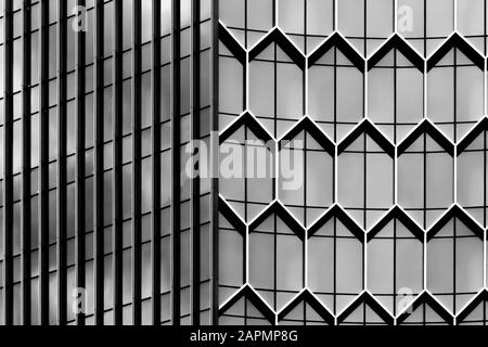 Gebäude mit geometrischer Architektur, Art Deco Stockfoto