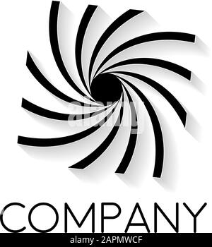 Vektor Zeichen abstrakte Fotograf, in linearen Stil Stock Vektor