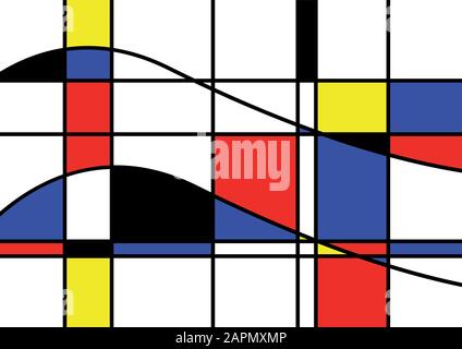 abstrakte geometrische bunte Vektormuster Stock Vektor