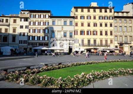 Piazza di Santa Maria Novella, Florenz, Italien. Stockfoto