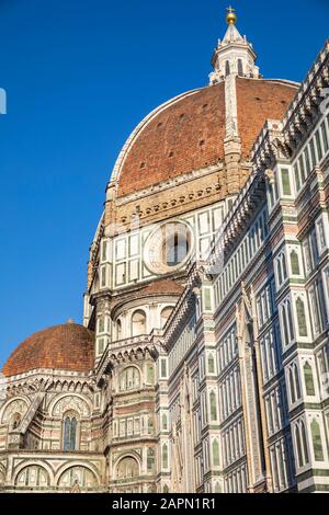 Basilika Santa Maria del Fiore / Maria-Maria-Basilika (Detail), Florenz, Italien. Stockfoto