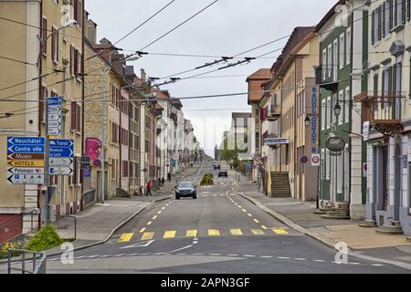 La Chaux-de-Fonds, eine Uhrenstadt in der Schweiz und UNESCO-Weltkulturerbe Stockfoto