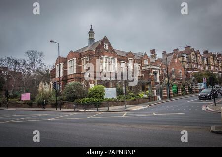 Außenansicht von Camden Arts Center, Arkwright Road, London, NW3, Großbritannien Stockfoto