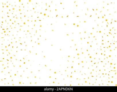 Super Konfetti montiert. Golden 3d sechseckig glühend. Konfetti neuen künstlerischen Hintergrund. Stock Vektor