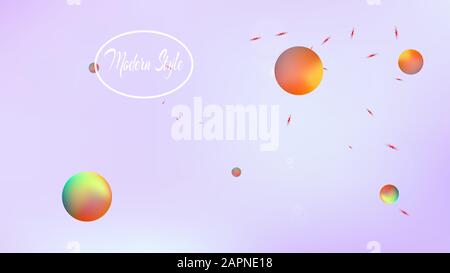 Planet und Schilder Hintergrund. Witzige Hi-res und frische. Abbildung, hell. Sterne, Planeten, Zeichen. Buntes Universum neue Sterne leuchten. Stock Vektor