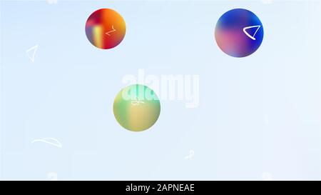 Bunter großartiger Kosmos-Hintergrund. Witzige Hi-res und frische. Abbildung, hell. Sterne, Planeten, Zeichen. Stock Vektor