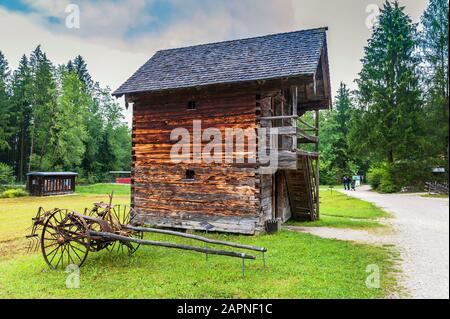 Besuch des Salzburger Freilichtmuseums, Österreich Stockfoto