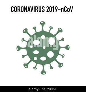 Vector Coronavirus 2019-nCoV-Symbol Stock Vektor
