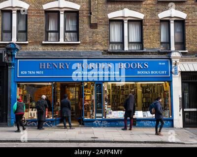 Henry Pordes Books Ltd, Charing Cross Rd, London, England, Großbritannien, GB. Stockfoto