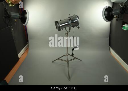 Vintage Theater Spot Light Stockfoto