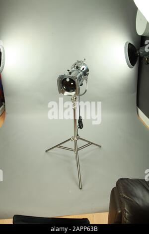 Vintage Theater Spot Light Stockfoto