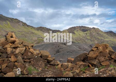 Kleifarvatn Lake auf der Reykjanes-Halbinsel in Island Stockfoto