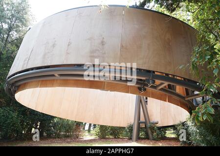 Die 10 Kapellen im Wald des Heiligen Stuhls auf der Architekturbiennale in Venedig 2018, San Giorgio Maggiore iland, San Marco Sestiere, Venedig, Veneto, i. Stockfoto