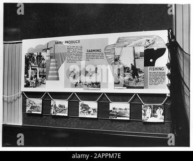 HIE [Holland in England]/Anefo London Serie [Ausstellung über die Niederlande in Glasgow] Anmerkung: Repronegativdatum: August 1942 Standort: Glasgow, Großbritannien Schlüsselwörter: Ausstellungen, Weltkrieg Stockfoto
