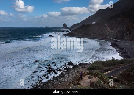 Luftbild auf den Kanarischen Inseln, Spanien. Stockfoto