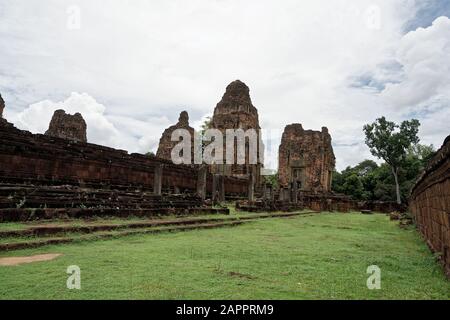 Baksei Chamkrong aus dem 10. Jahrhundert, Angkor, UNESCO-Weltkulturerbe, Kambodscha, Indochina, Südostasien, Asien Stockfoto