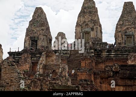 Baksei Chamkrong aus dem 10. Jahrhundert, Angkor, UNESCO-Weltkulturerbe, Kambodscha, Indochina, Südostasien, Asien Stockfoto