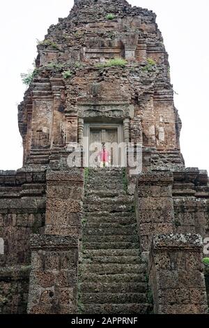 Baksei Chamkrong aus dem 10. Jahrhundert, Angkor, UNESCO-Weltkulturerbe, Kambodscha, Indochina, Südostasien, Asien Stockfoto