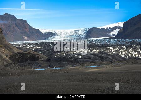 Skaftafell-Gletscher-Nationalpark Island. Fantastische Landschaft von Island Stockfoto