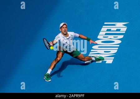 Beim Match "Australian Open Tennis Championship Day 5" 2020 im Melbourne Park Tennis Center, Melbourne, Australien. Januar 2020. ( Credit: Andy Cheung/ArcK Images/arckimages.com/UK Tennis Magazine/International Sports Fotos) Credit: Roger Parker/Alamy Live News Stockfoto