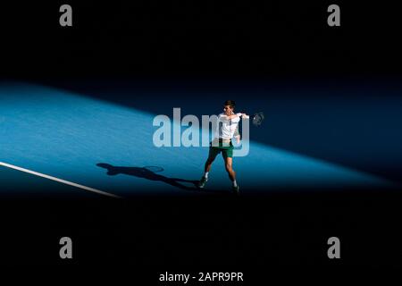 Beim Match "Australian Open Tennis Championship Day 5" 2020 im Melbourne Park Tennis Center, Melbourne, Australien. Januar 2020. ( Credit: Andy Cheung/ArcK Images/arckimages.com/UK Tennis Magazine/International Sports Fotos) Credit: Roger Parker/Alamy Live News Stockfoto