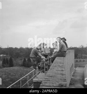 Boy Scout Meeting Palmpases Datum: 13. April 1946 Schlüsselwörter: Meetings, Pfadfinder Stockfoto