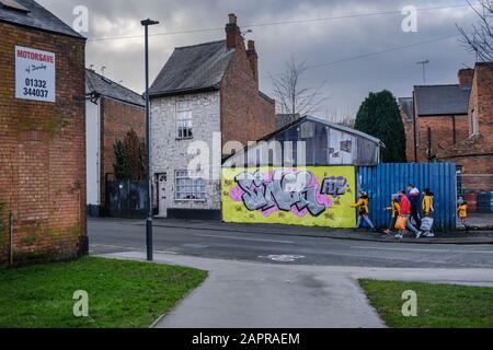 Graffiti in Derby, England Stockfoto