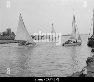 VCJC Vinkeveen Anmerkung: Freie christliche Jugend Zentrale VCJC Datum: 9. August 1950 Ort: Vinkeveen Schlüsselwörter: Camps Stockfoto