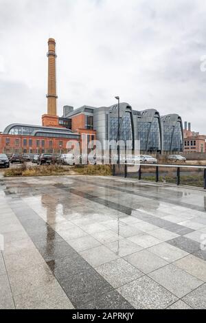 Kraftwerk EC1 Łódź, das in ein Planetarium im polnischen Lodz umgewandelt wurde Stockfoto