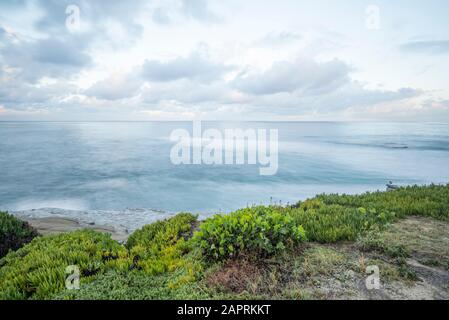 Küstenwintermorgen. La Jolla, Kalifornien. Stockfoto