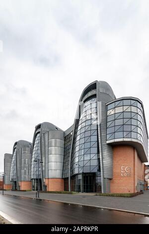 Kraftwerk EC1 Łódź, das in ein Planetarium im polnischen Lodz umgewandelt wurde Stockfoto