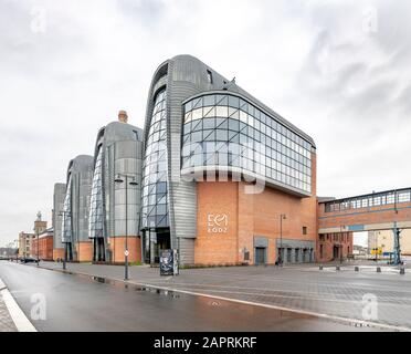 Kraftwerk EC1 Łódź, das in ein Planetarium im polnischen Lodz umgewandelt wurde Stockfoto